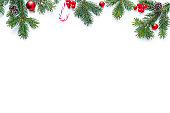 istock Christmas border on white background 1336074215