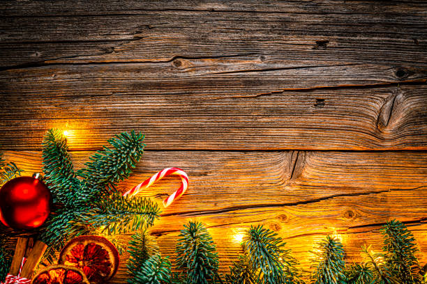istock Christmas lights and decoration with copy space 1336075919
