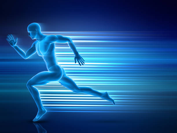 istock 3D male figure running 1336078101