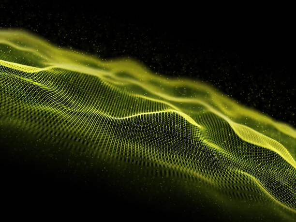 istock 3D abstract background of floating particles 1336078519