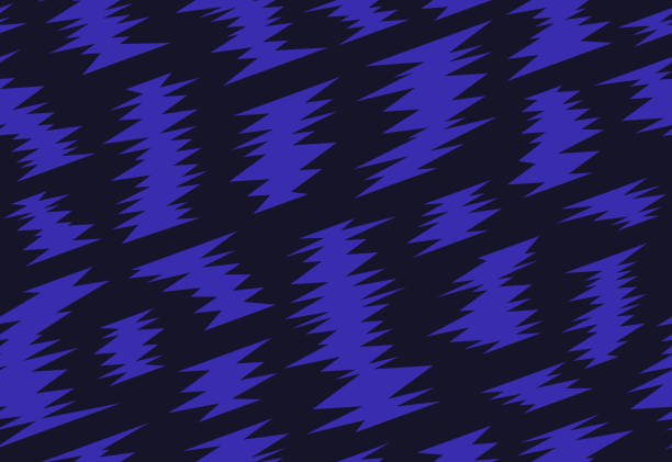 Seamless Zigzag Dark Comic Background Seamless tileable repeating zigzag comic background pattern. zigzag stock illustrations