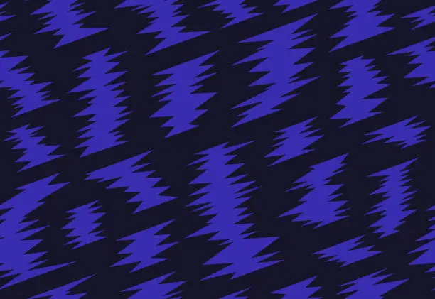 Vector illustration of Seamless Zigzag Dark Comic Background