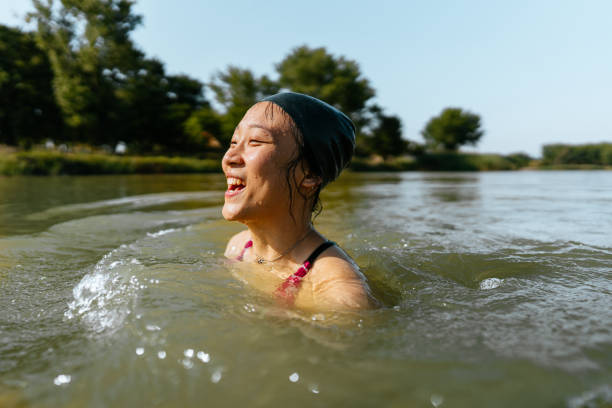 istock Swimming in the lake 1336079532