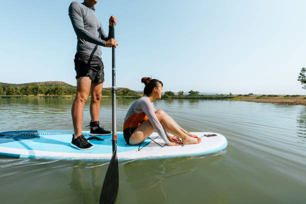istock Paddling together on the lake 1336079777