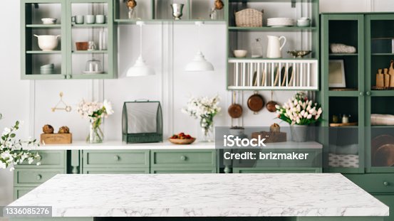 3,000+ Green Kitchen Cabinets Stock Photos, Pictures & Royalty-Free Images  - Istock