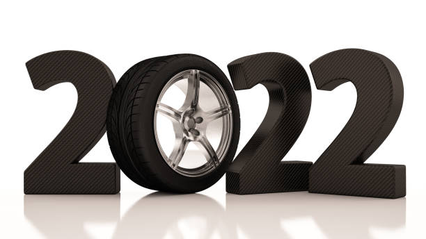 istock 2022 with Tire. Car Sales Concept 1336086327