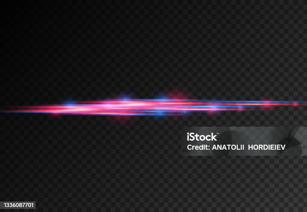 Red Yellow Blue Line Rays Red Blue Motion Line Horizontal Light Rays Stock Illustration ...
