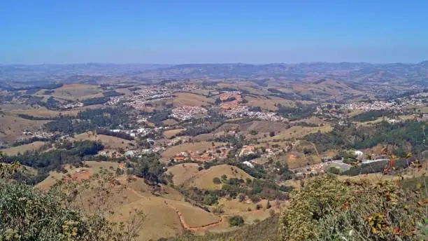 View of the city of Águas de Lindóia from the Morro Pelado - August 2021 - Águas de Lindóia / Brazil