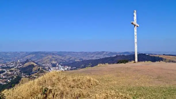 View of the city of Águas de Lindóia from the Morro Pelado - August 2021 - Águas de Lindóia / Brazil