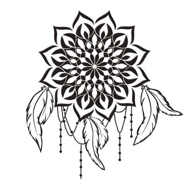 Indian Dream Catcher Tattoo Illustrations, Royalty-Free Vector Graphics &  Clip Art - iStock
