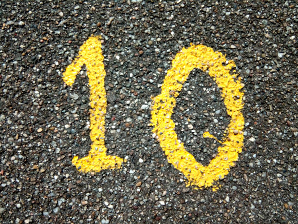 istock number ten painted on asphalt 1336109679