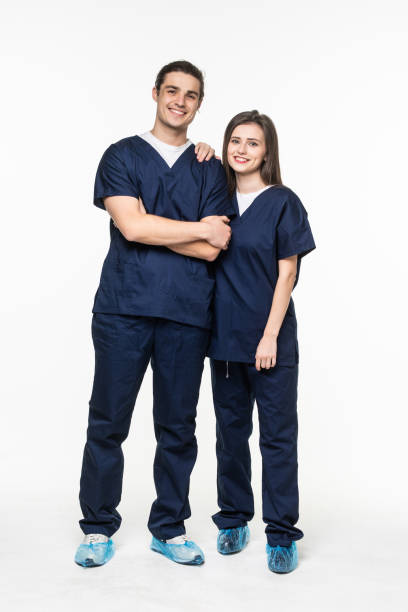 istock beautiful young doctors isolated over white background 1336113759