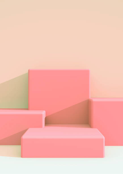 istock Pedestal for display, shelf beyond imagination, Platform for design,Blank product stand.3D rendering 1336116742