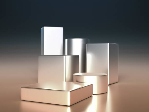 istock Pedestal for display, shelf beyond imagination, Platform for design,Blank product stand.3D rendering 1336116787