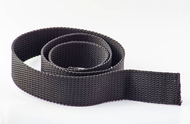 istock rough textured black nylon fabric belt isolated 1336120035