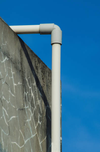 istock water pipe pvc pipe above the building 1336120497