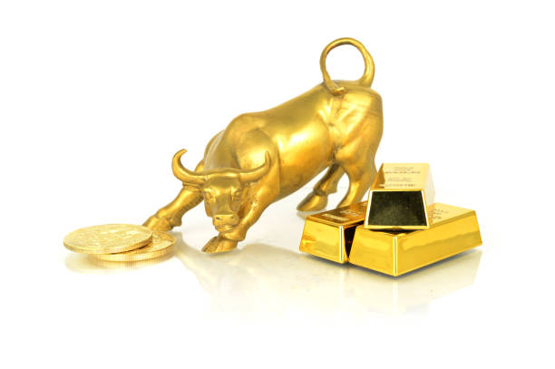 Gold Wealth Accumulation stock photo