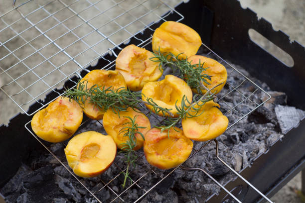 istock Peaches with rosemary on the grill 1336123925