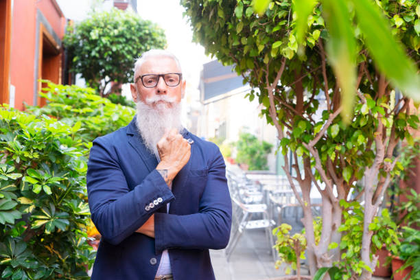 istock Senior man in mask 1336124029
