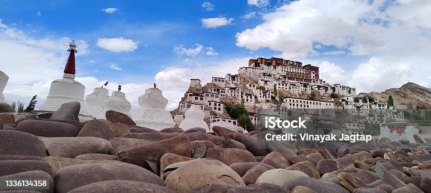 istock Thiksey monastery. Leh ladakh in the autumn, Himalayas landscape, Leh Ladakh, Jammu and Kashmir, India 1336134358