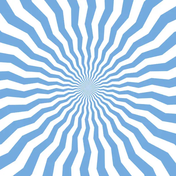 Vector illustration of Beam pattern made of the white and blue