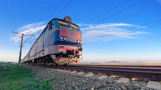 istock A passenger train on the railway is moving at high speed 1336137356
