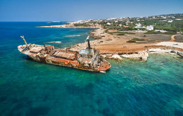 istock A ship on the reefs, Paphos, Cyprus 1336138609