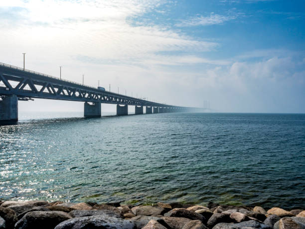 istock Oeresund Bridge between Copenhagen and Malmo, Sweden, Europe 1336142525