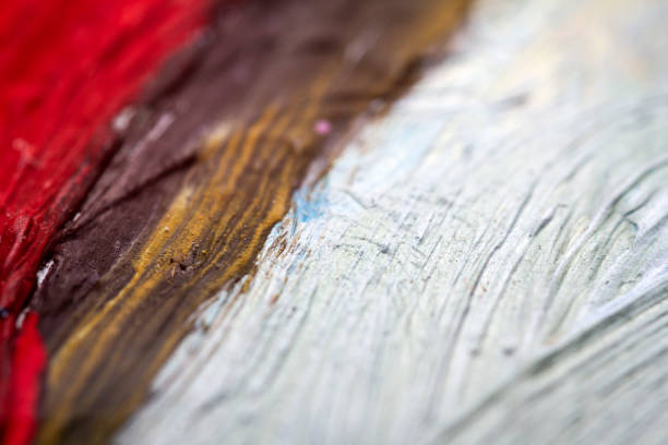 istock Extreme close up of acrylic paint texture 1336147012