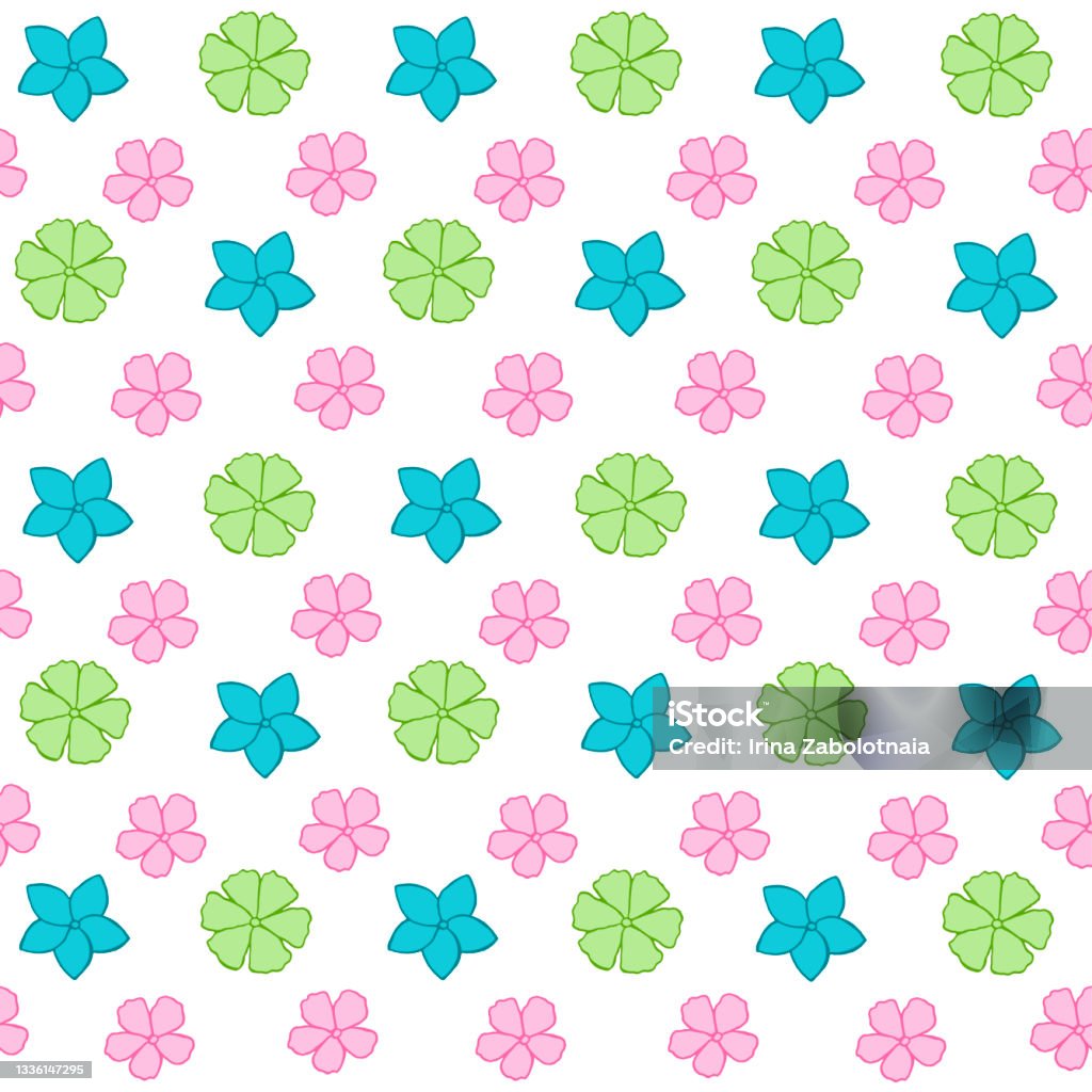 Spring Pattern Frame Seamless Spring Patterns And Frames Stock Illustration - Download Image ...