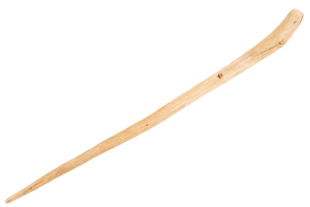 istock Piece of driftwood isolated on white 1336147854