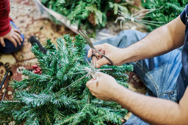 istock Father And Son Preparing For Christmas 1336148069