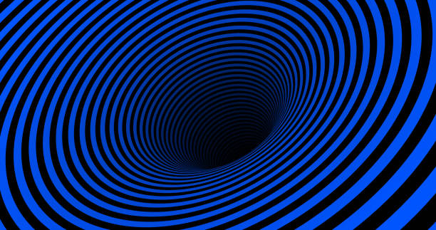 Hypnotic Striped Tunnel Stripe textured, abstract tunnel background. spinning photos stock pictures, royalty-free photos & images