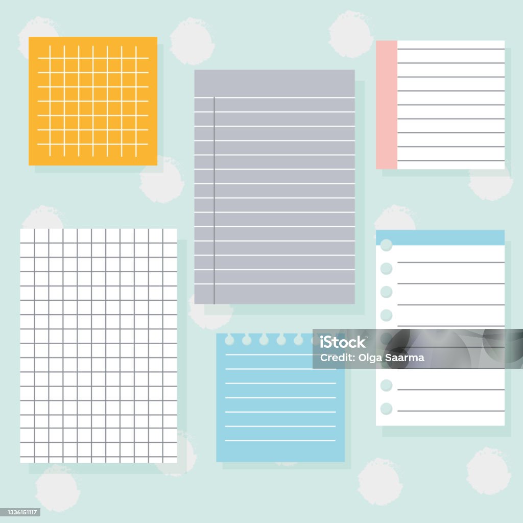 Paper Note Same Less Set Of Different Note Papers Paper Notes On Stickers Notepads And Memo ...