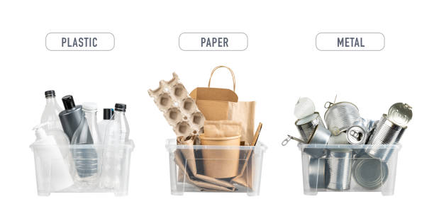 istock Separate garbage collection for waste recycling concept 1336152400