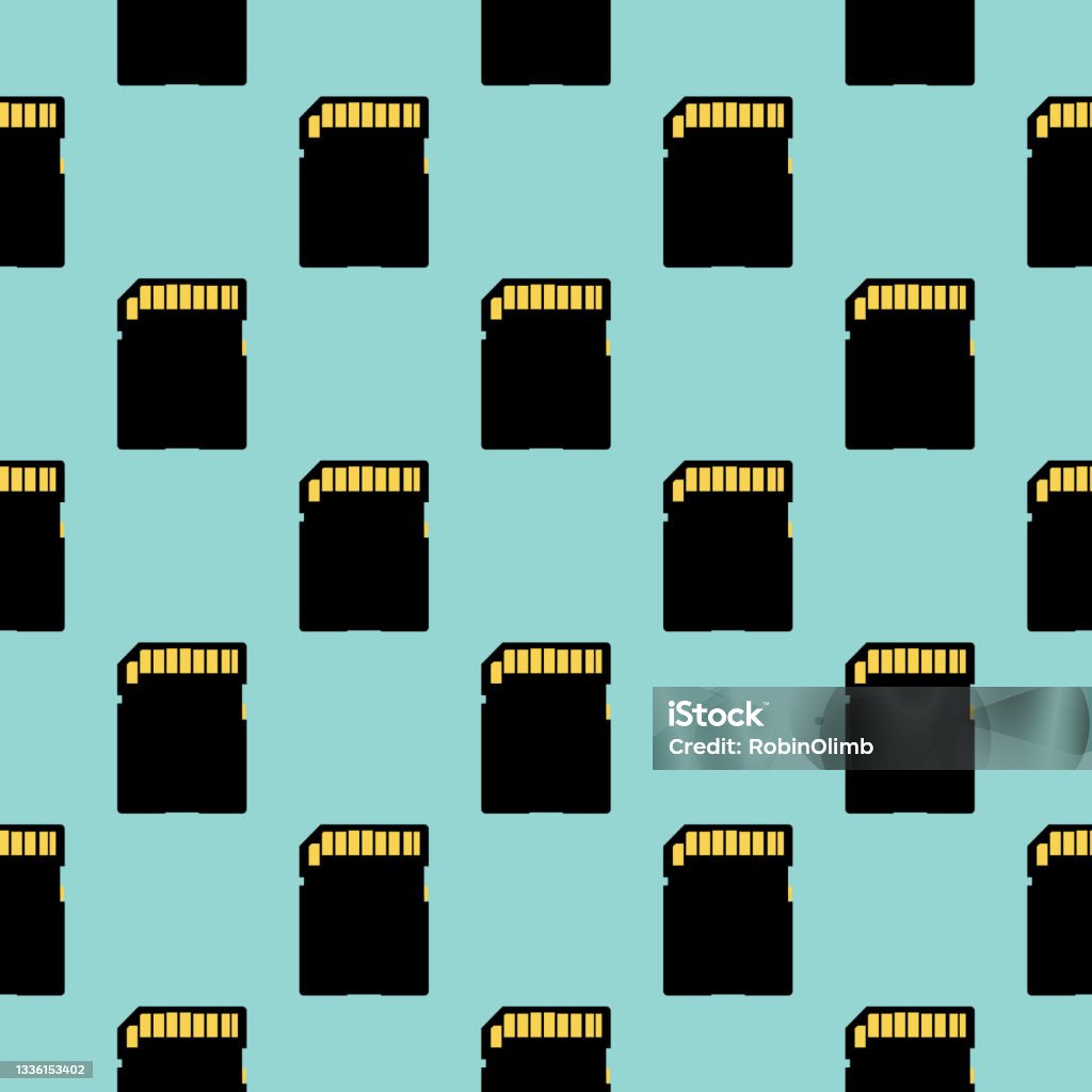 Memory Cards Pattern Memory Cards Seamless Pattern Stock Illustration - Download Image Now ...