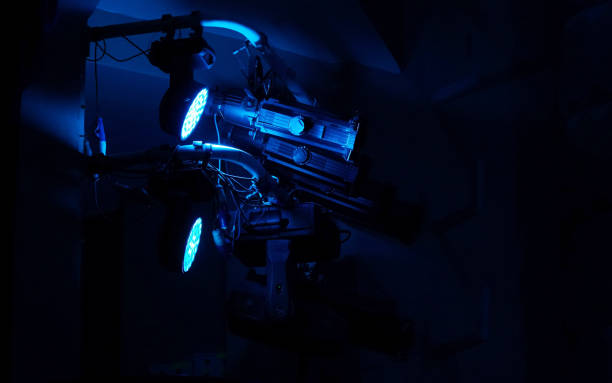 istock Stage light and smoke on stage, lighting and spotlights. 1336166814