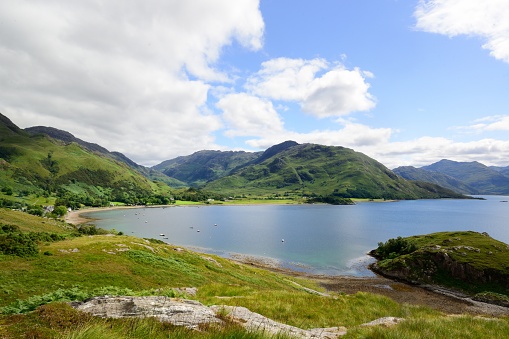 The view over Loch Hourn to Anisdale, Knoydart