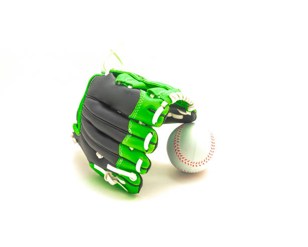 istock Close-up leather tee-ball or youth baseball gloves, mitt isolate don white background 1336169186