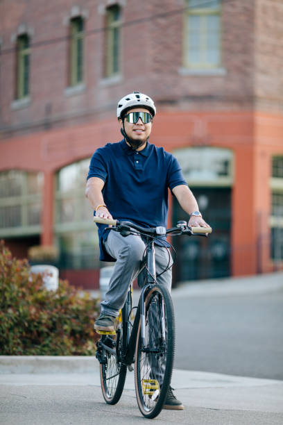 istock Bike Commuter Young Man In City Setting 1336170446