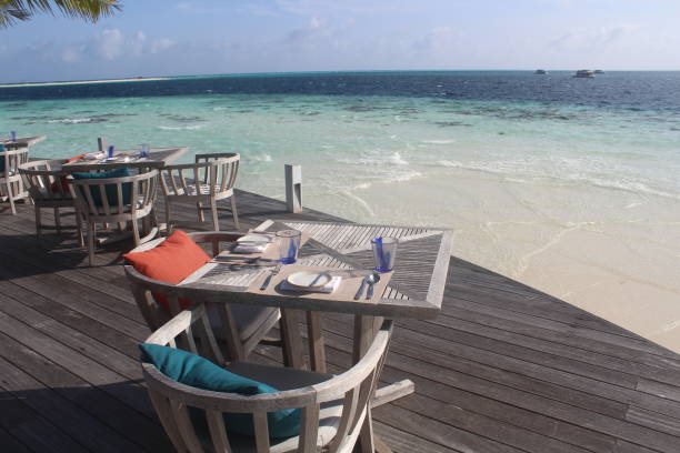 istock Breakfast with sea view Maldives 1336171336
