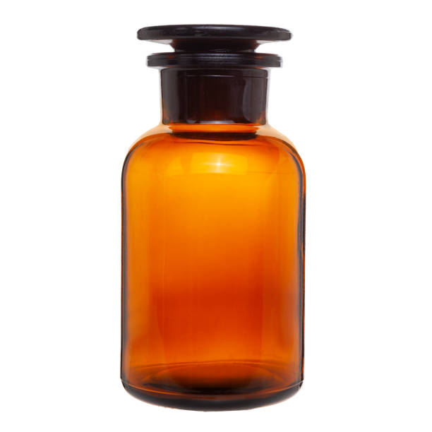 istock Old fashioned drug bottle isolated, clipping path. 1336171533