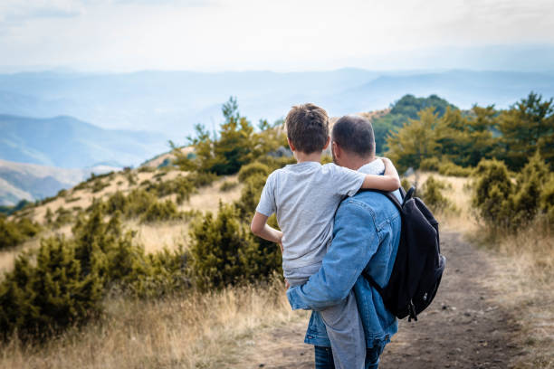 istock Father and son in nature 1336174999