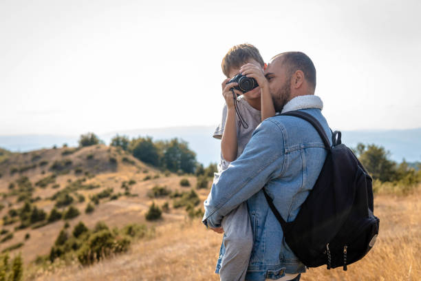 istock Father and son in nature 1336175017