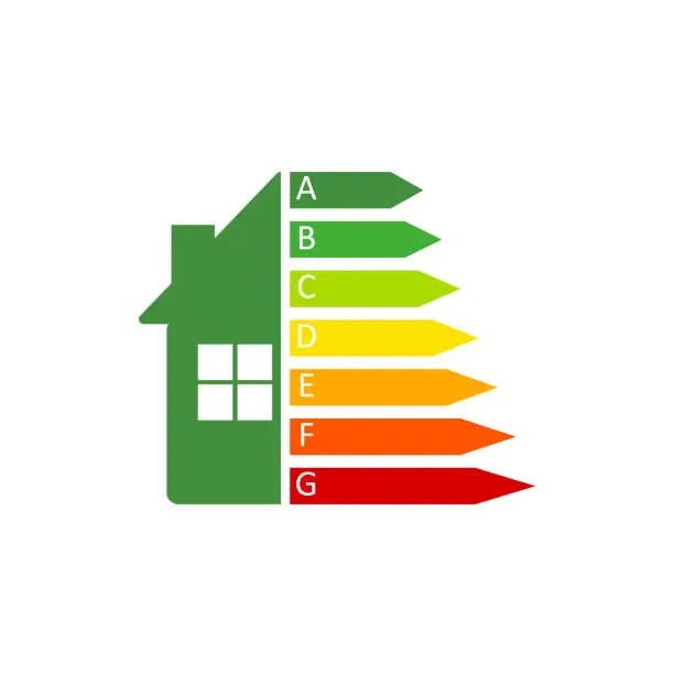 Vector illustration of Home improvement concept. Energy efficient house Vector  EPS 10.