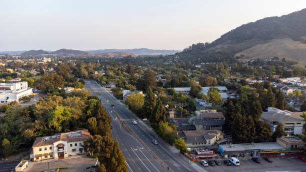 istock Aerial View Small Town 1336179196