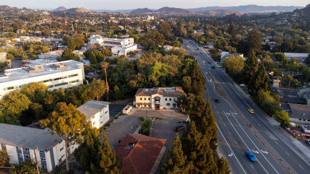 istock Aerial View Small Town 1336179197