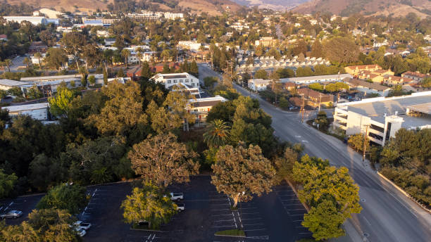 istock Aerial View Small Town 1336179208