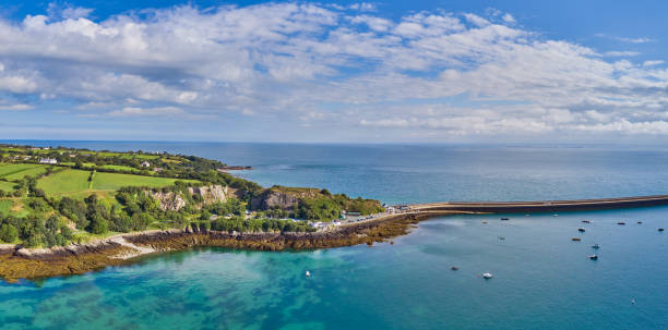 istock Panoramic image of St Catherines Breakwater Pier 1336183995