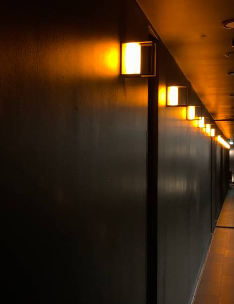 istock Traditional interior lights in a row 1336186221